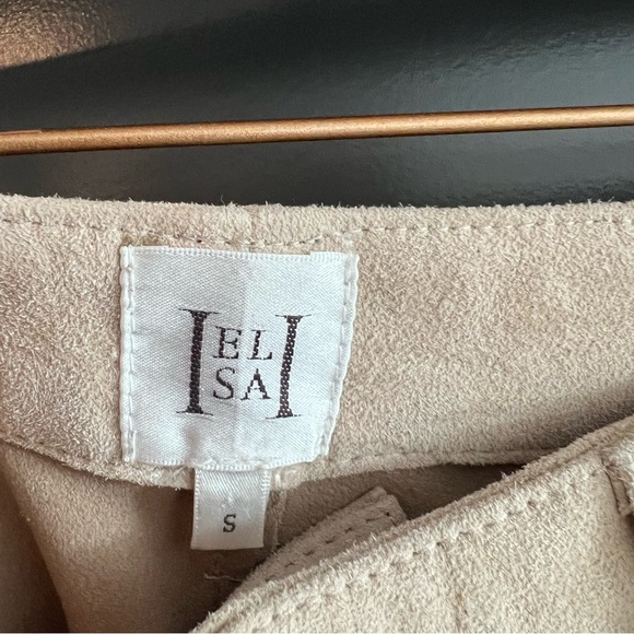 Helsa Suede 5 Pocket Pants in Sandy Beige Size Small - Picture 7 of 13